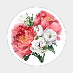 Peony Bouquet Magnet